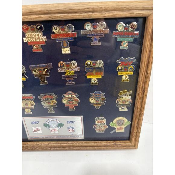 NFL SUPER BOWL XXV PIN SET COCA-COLA 1991 COMMEMORATIVE LIMITED 1500 PETER DAVID - Picture 9 of 10